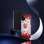 Tough Cases - Red Blossom Elegance Themed Phone Protection for iPhone, Samsung, and Google Pixel (Matte/Glossy)