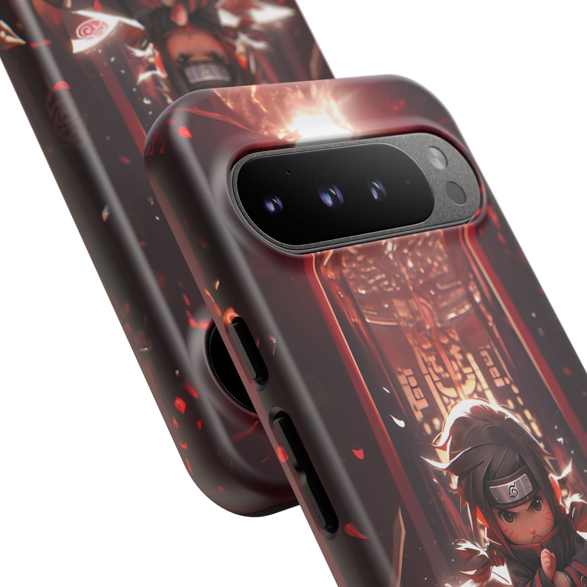 Chibi Itachi Tough Phone Case – Anime Protective Case for iPhone & Samsung, UV Resistant, Durable & Stylish