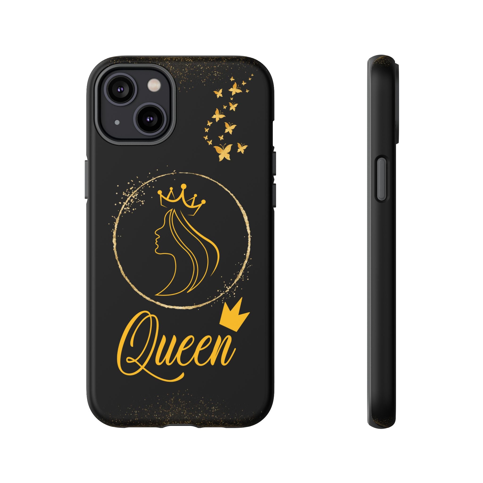 Tough Case Queen Phone Case – Matte & Glossy Crown Design for iPhone, Samsung & Pixel iPhone 14 Plus Matte