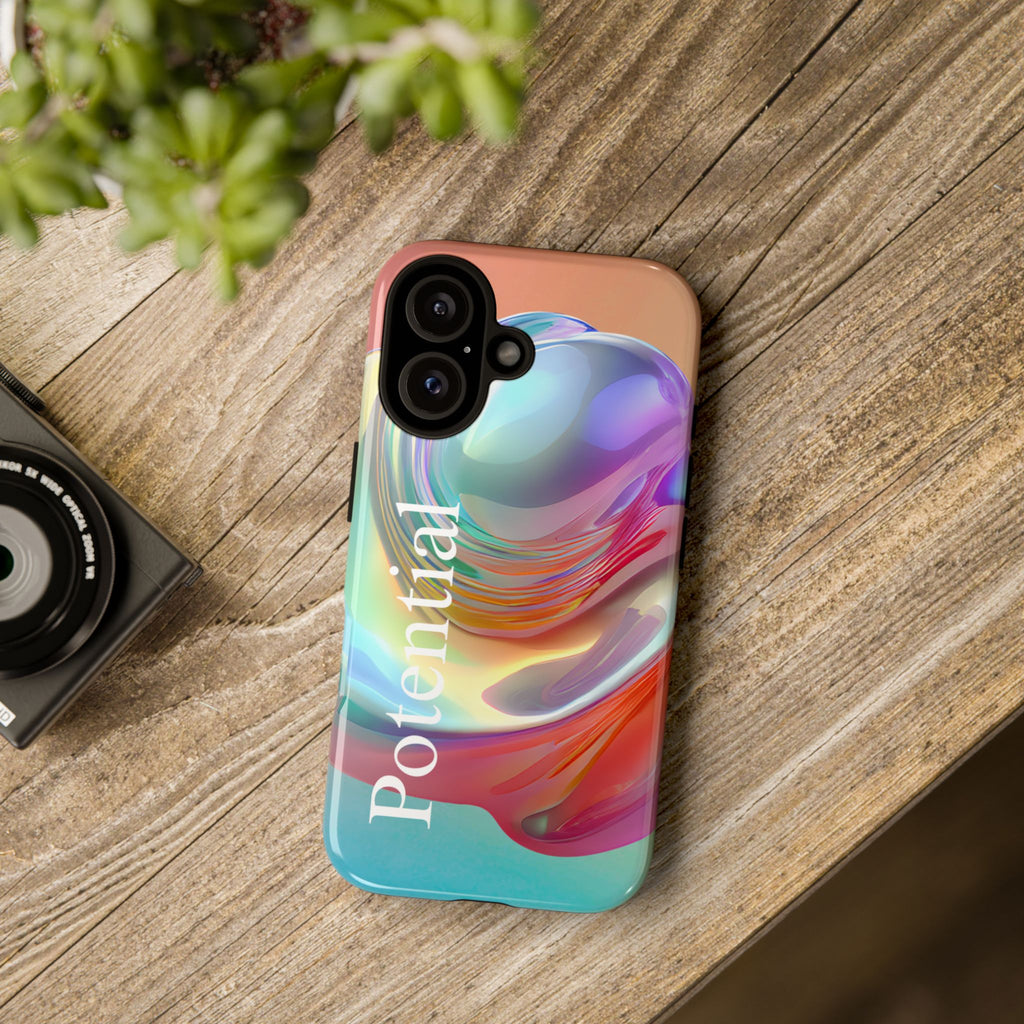 Colorful Phone Tough Case - "Potential" Metamorph Design