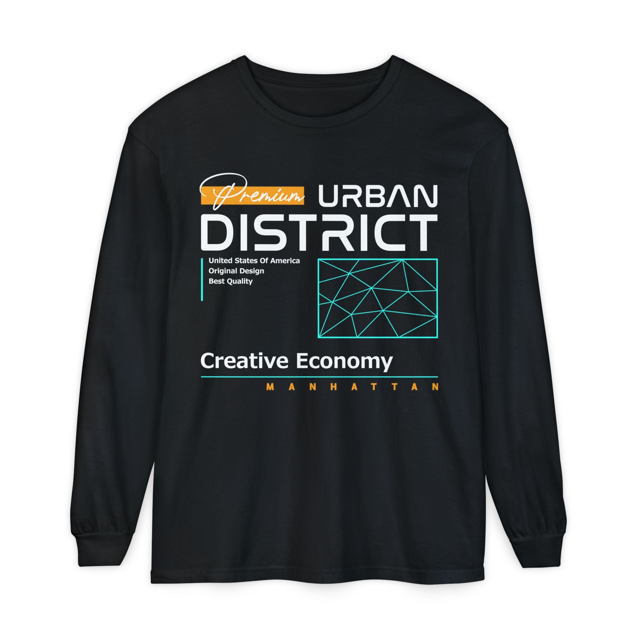 Vintage Graphic Long Sleeve Tee - Urban District Unisex Shirt
