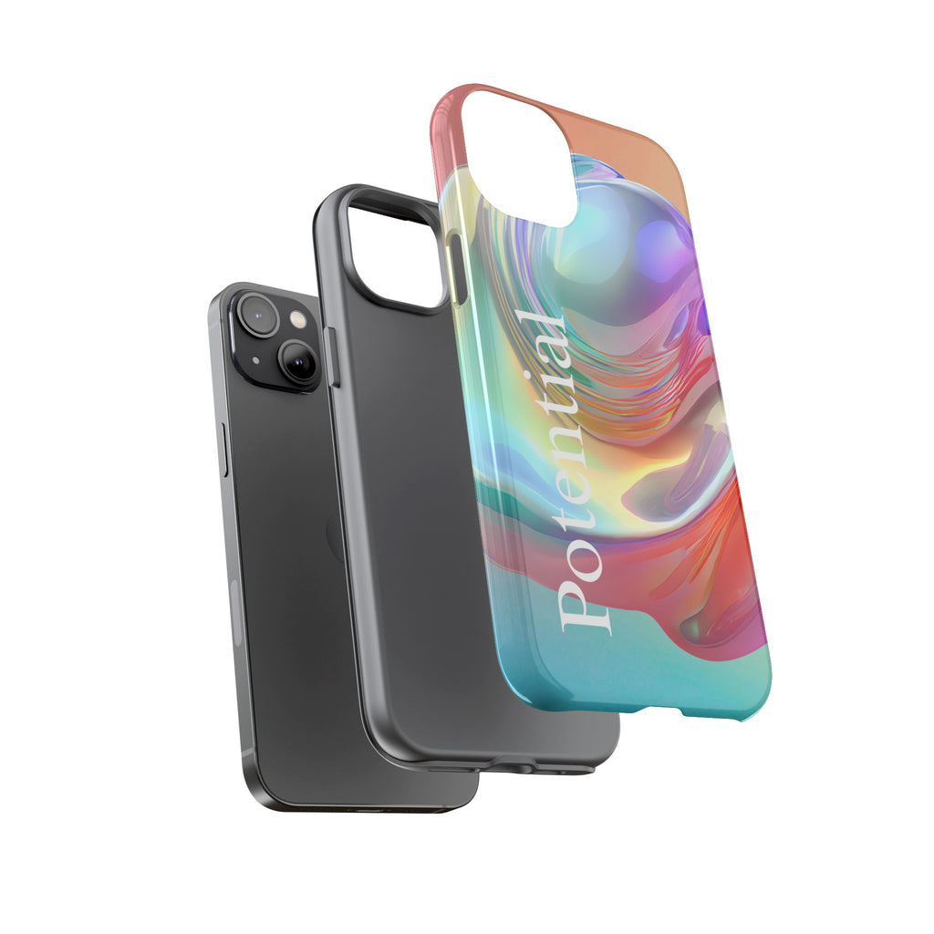 Colorful Phone Tough Case - "Potential" Metamorph Design