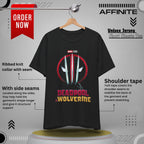 T-Shirt Marvel Deadpool & Wolverine Unisex Jersey Tee - Graphic T-Shirt for Comic Fans Black