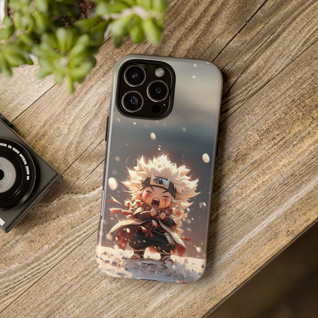Anime Phone Case – Chibi Jiraiya Tough Protective Case for iPhone & Samsung