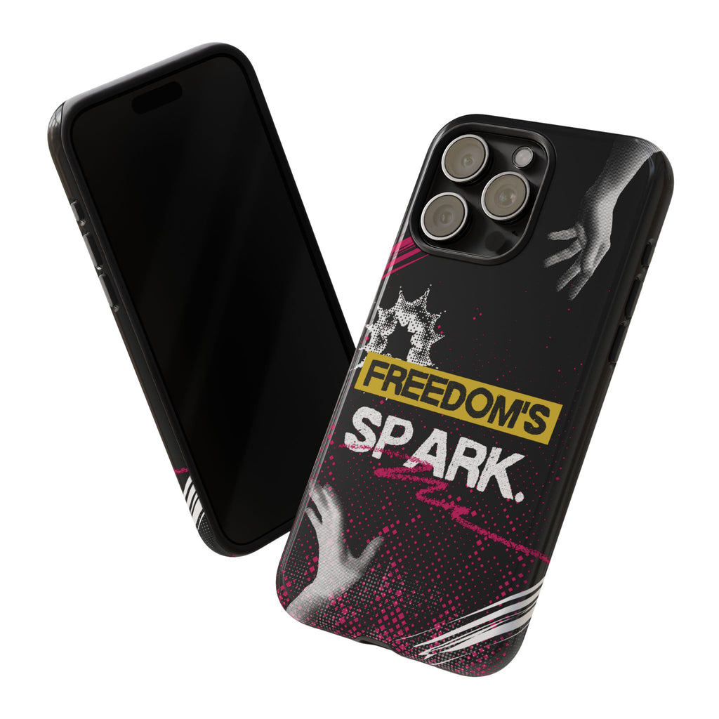 Tough Cases - Freedom's Spark Motivationsl Themed Phone Protection for iPhone, Samsung, and Google Pixel (Matte/Glossy)