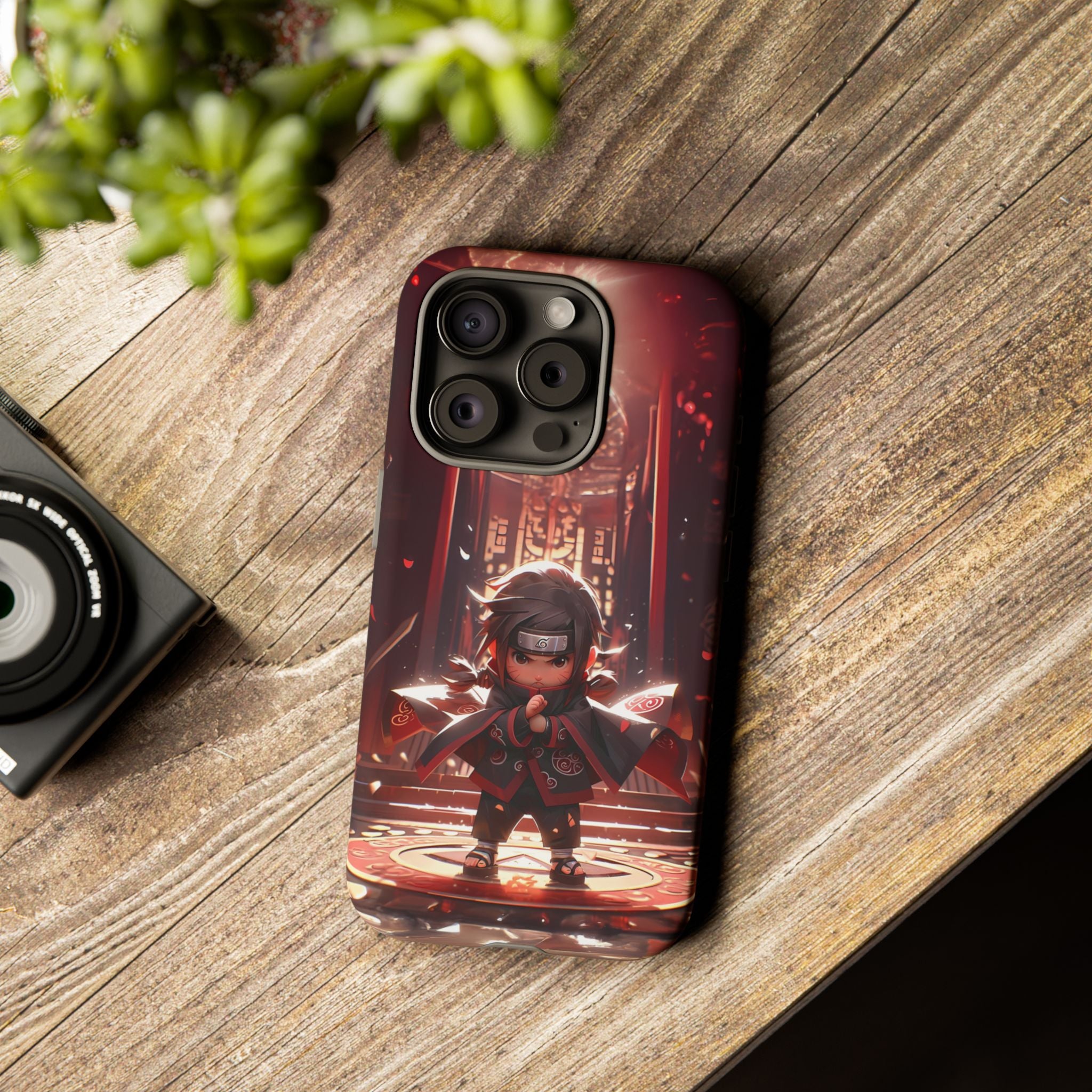 Chibi Itachi Tough Phone Case – Anime Protective Case for iPhone & Samsung, UV Resistant, Durable & Stylish