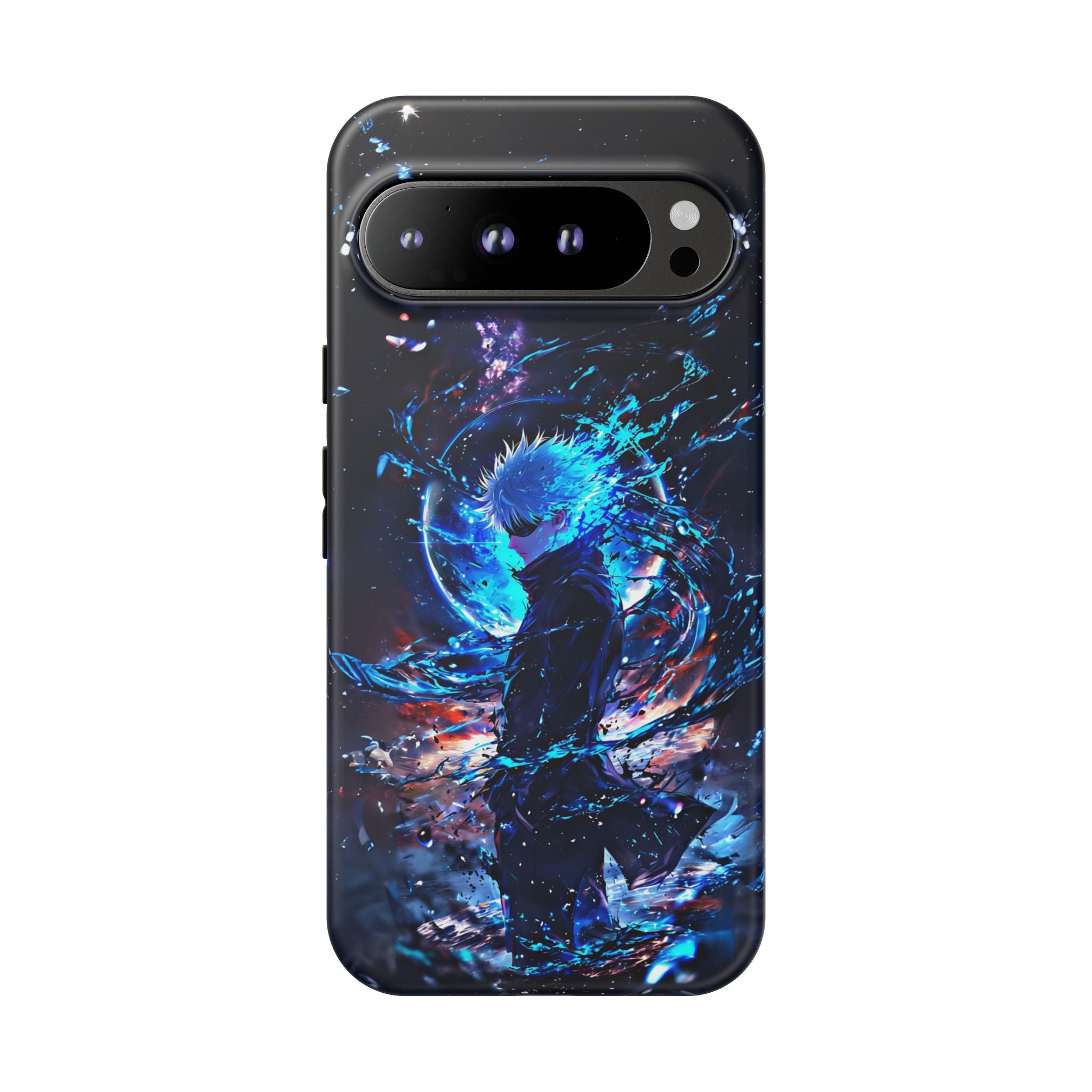 Anime Tough Phone Case – Gojou Satoru Design for iPhone, Samsung, and Google Pixel