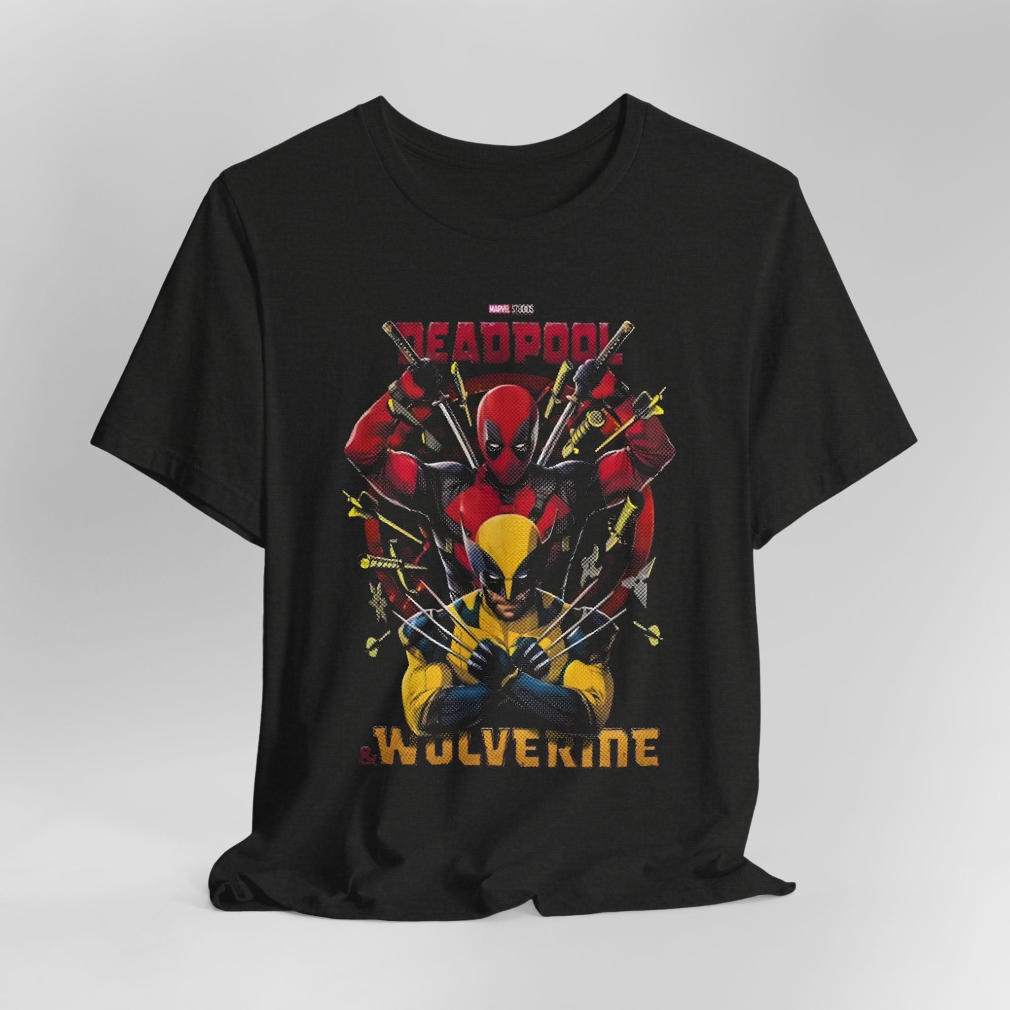 Wolverine and Deadpool T-Shirt – Soft Cotton Graphic Tee for Marvel Fans | Unisex Crew Neck