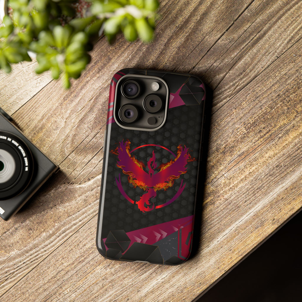 Pokémon Phone Case – Team Valor Tough & Rugged Dual-Layer Protection for iPhone, Samsung, Pixel | Wireless Charging Ready