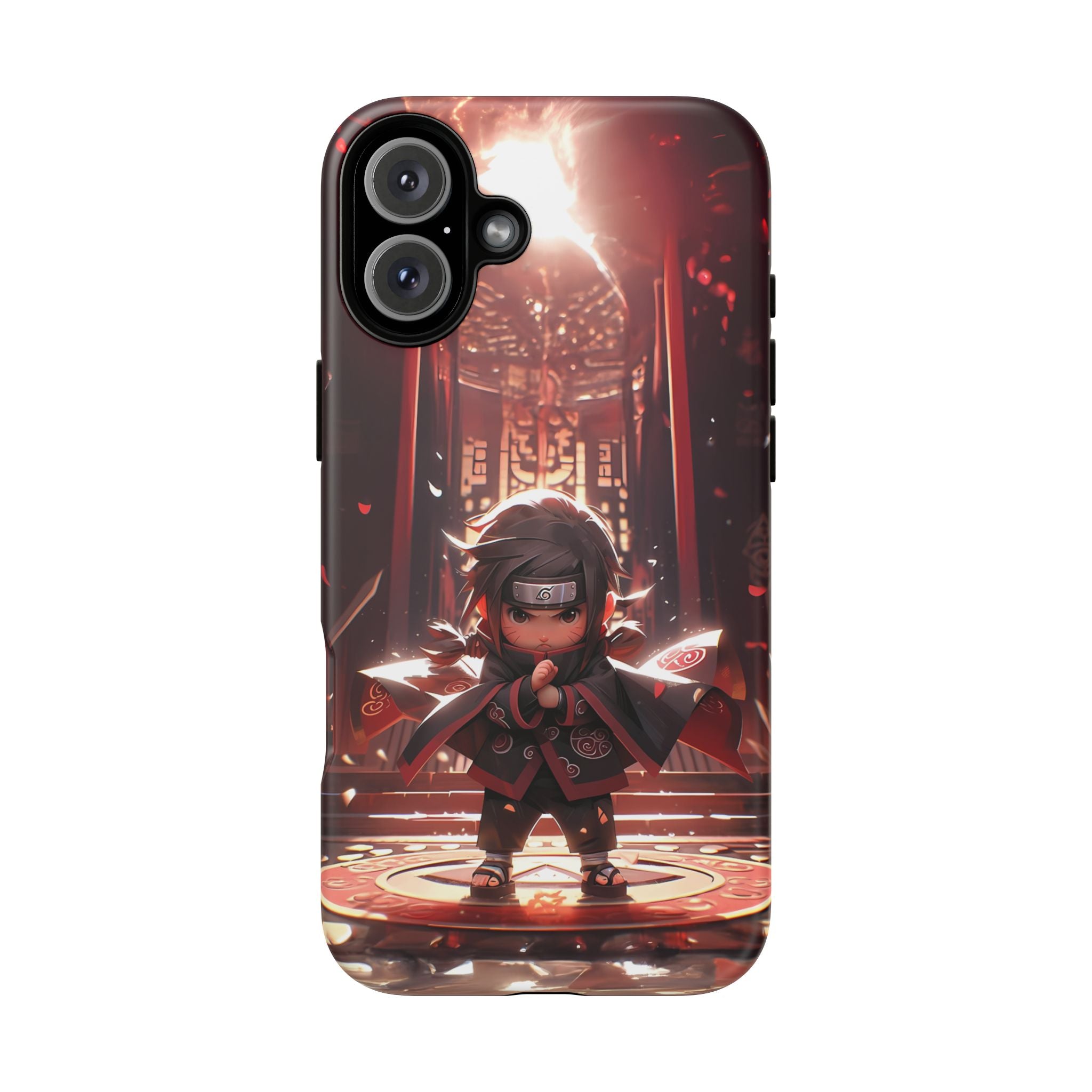 Chibi Itachi Tough Phone Case – Anime Protective Case for iPhone & Samsung, UV Resistant, Durable & Stylish
