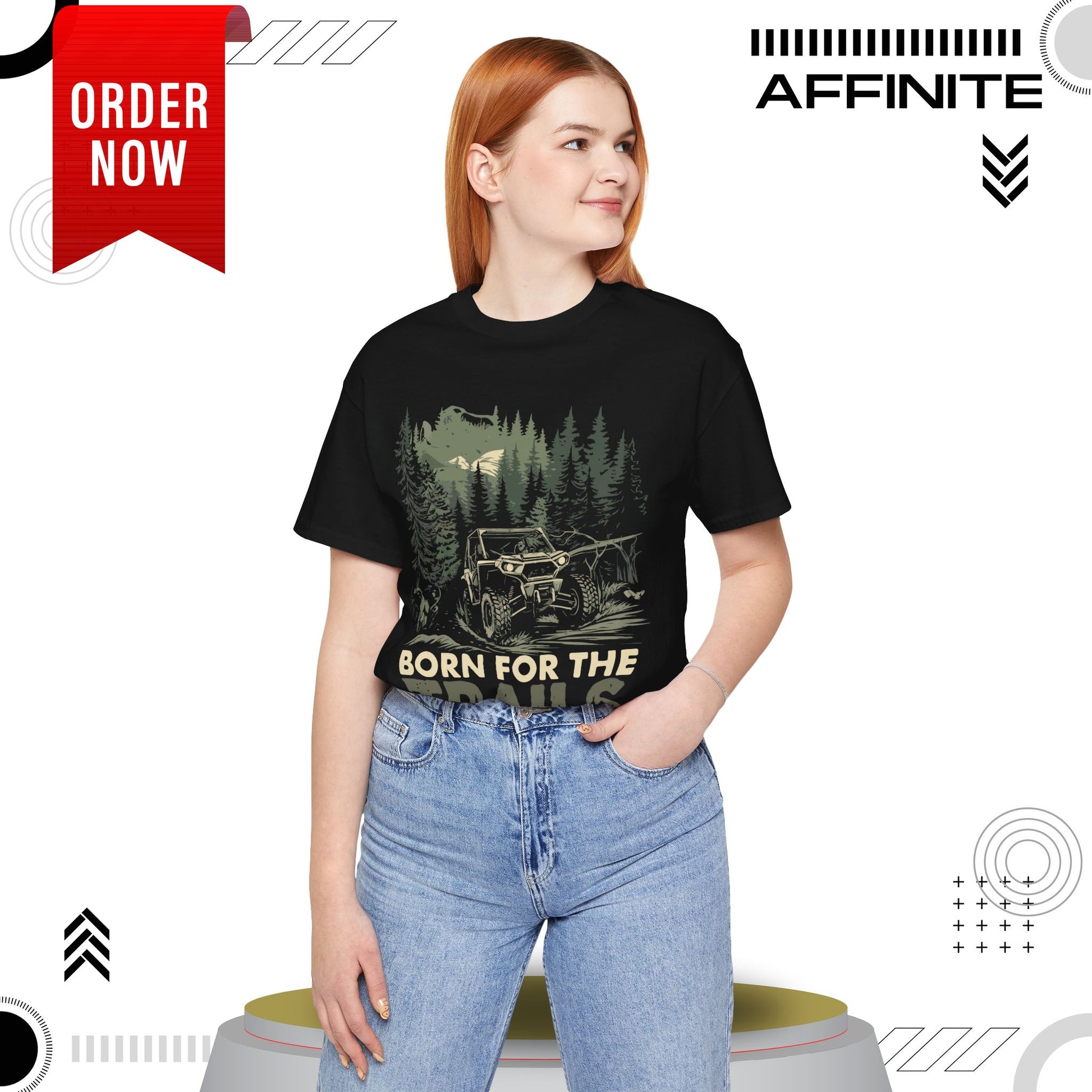 T-Shirt Born for the Trails Unisex Adventure Tee