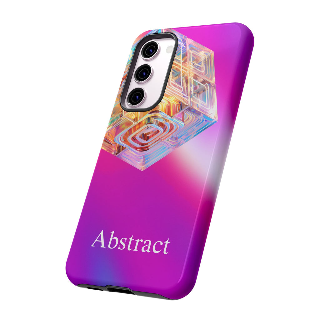 Vibrant 3D Cube Phone Case - Colorful Gradient Art for iPhone, Samsung & Pixel
