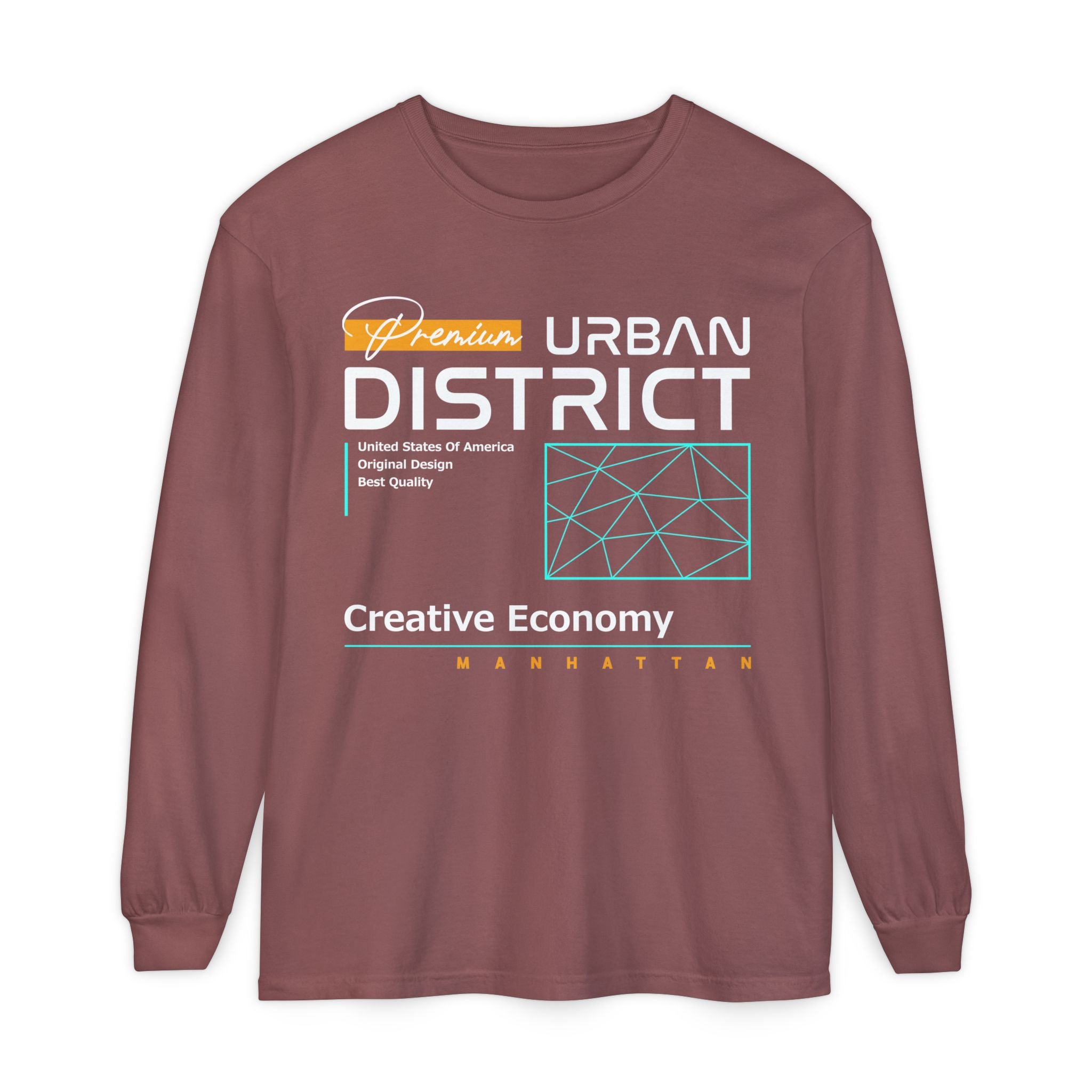 Vintage Graphic Long Sleeve Tee - Urban District Unisex Shirt