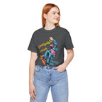 T-Shirt Skateboard Society Unisex Tee - Vibrant Orange Graphic T-Shirt for Skate Enthusiasts