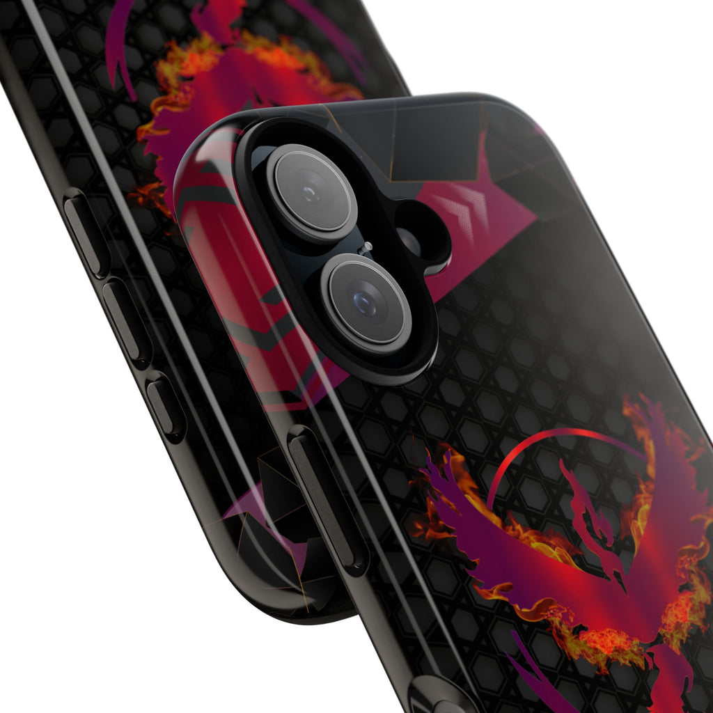 Pokémon Phone Case – Team Valor Tough & Rugged Dual-Layer Protection for iPhone, Samsung, Pixel | Wireless Charging Ready