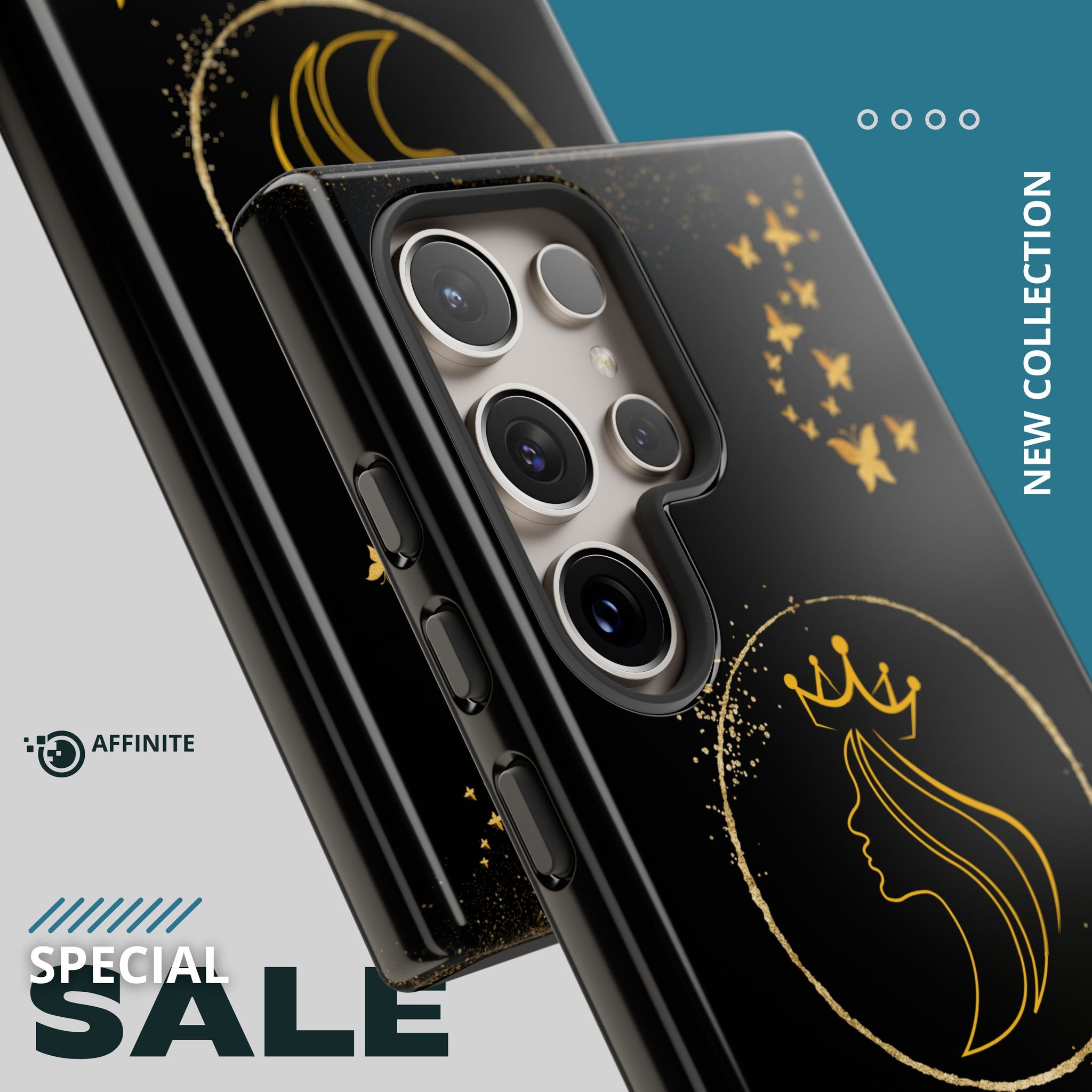 Tough Case Queen Phone Case – Matte & Glossy Crown Design for iPhone, Samsung & Pixel