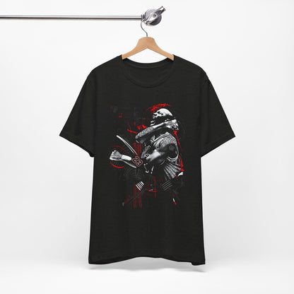 T-Shirt Dark Warrior Graphic Tee | Cool Casual Streetwear Black Heather