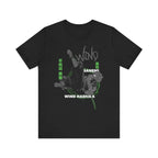 T-Shirt Sanemi Wind Hashira Shirt - Official Demon Slayer Merch (Unisex Anime Tee) Solid Black Blend