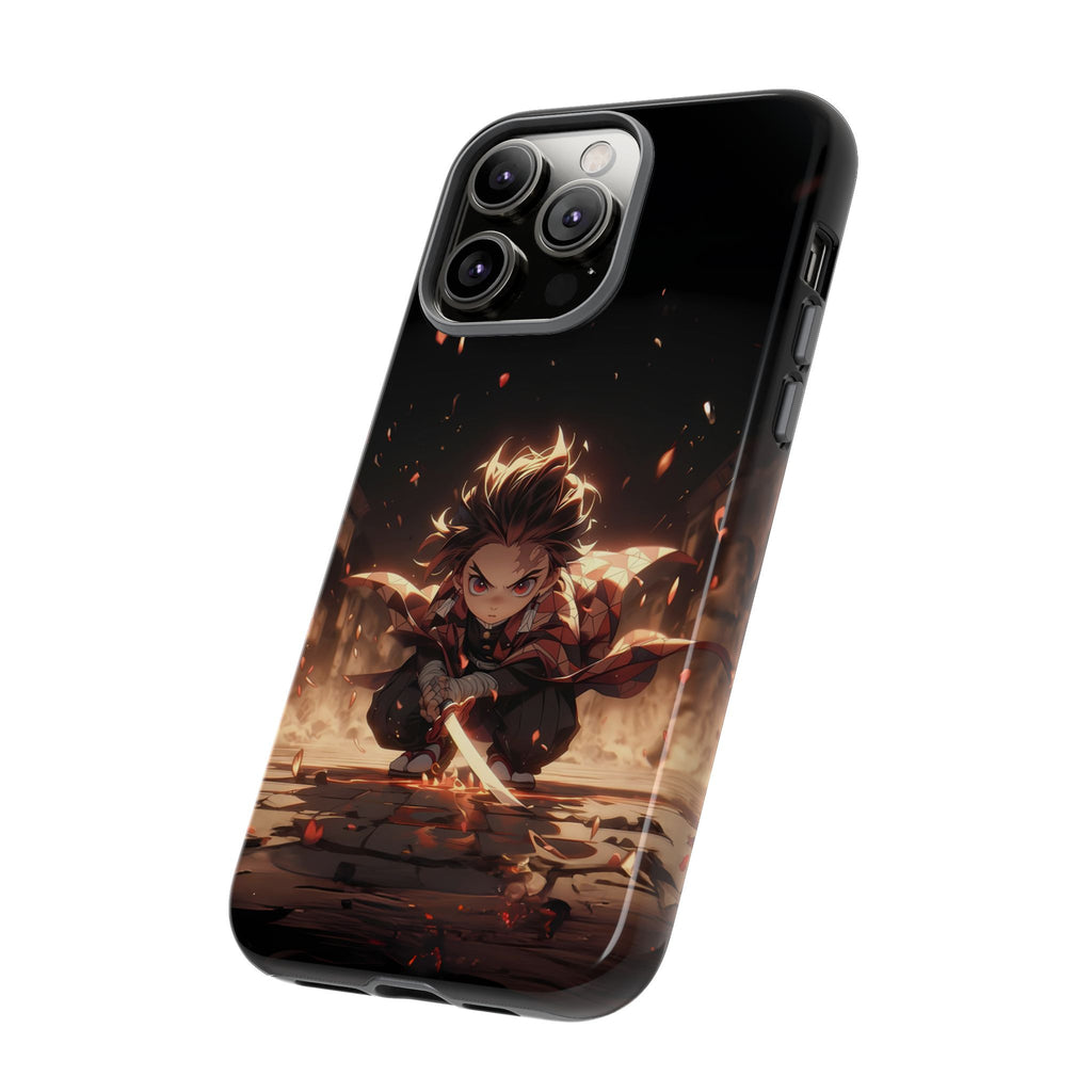 Tough Phone Case – Chibi Tanjiro Kamado Anime Protective Case for iPhone & Samsung