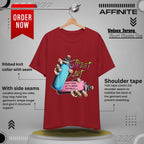 T-Shirt Street Art T-Shirts - Keep Trying Unisex Tee | Graphic Urban Wear Canvas Red
