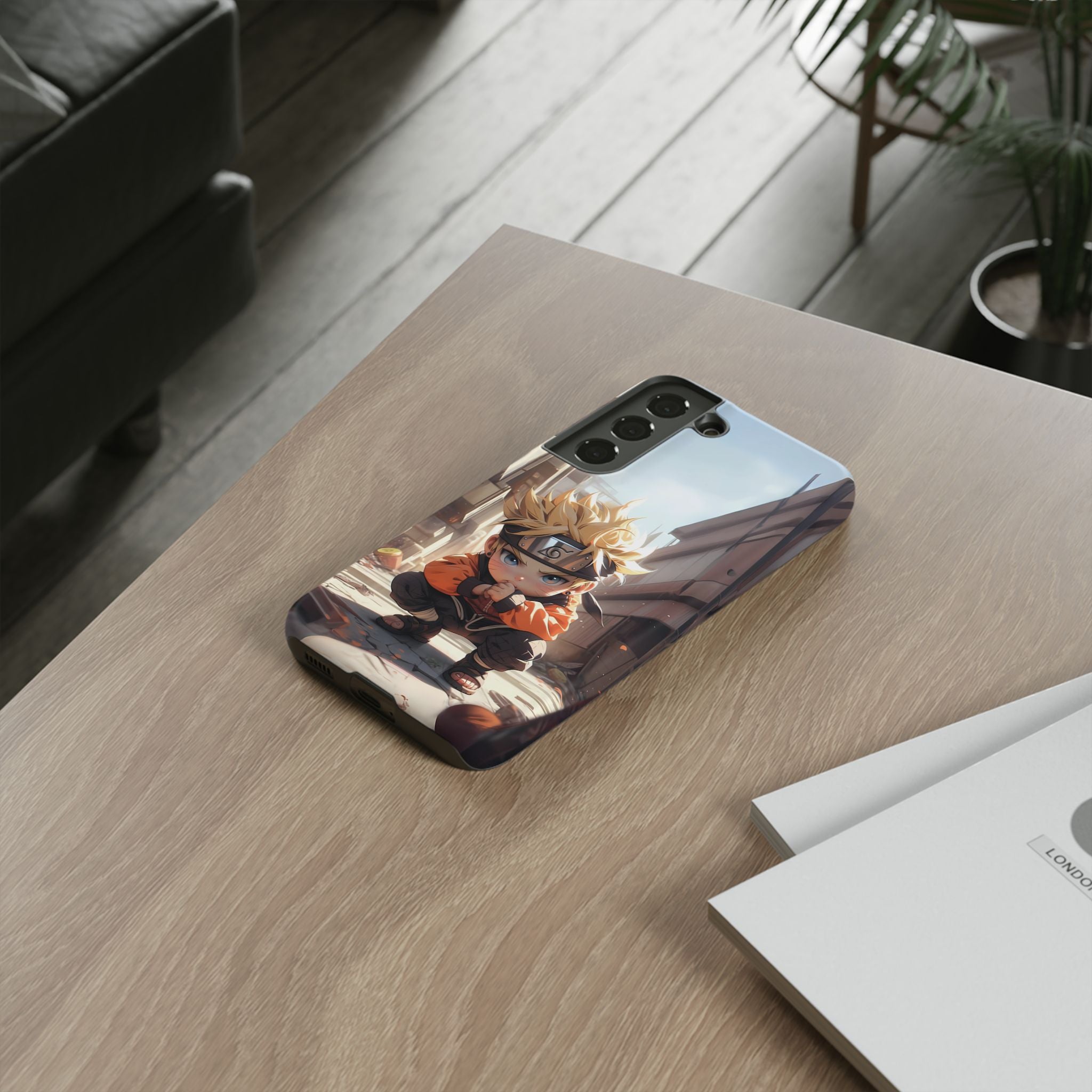 Chibi Naruto Tough Phone Case – Anime Protective Case for iPhone & Samsung, UV Resistant, Durable & Stylish