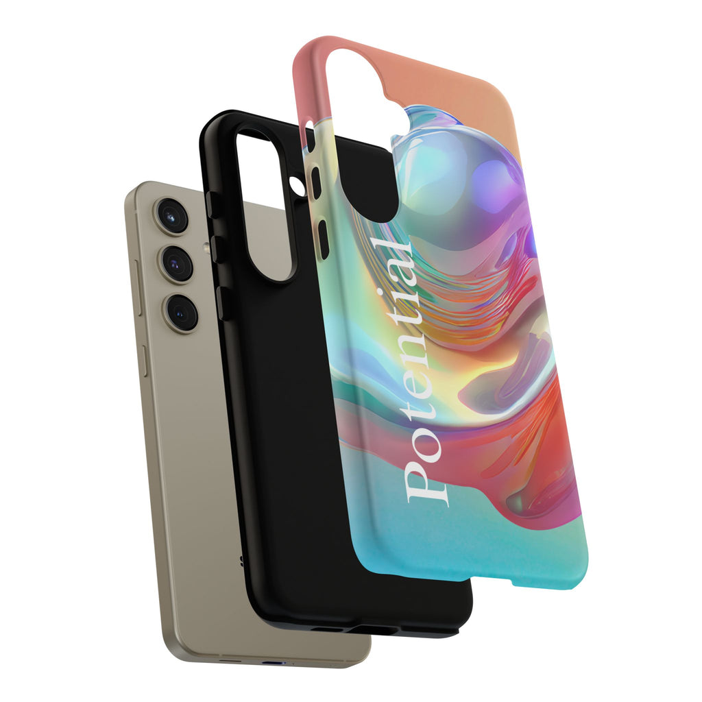 Colorful Phone Tough Case - "Potential" Metamorph Design