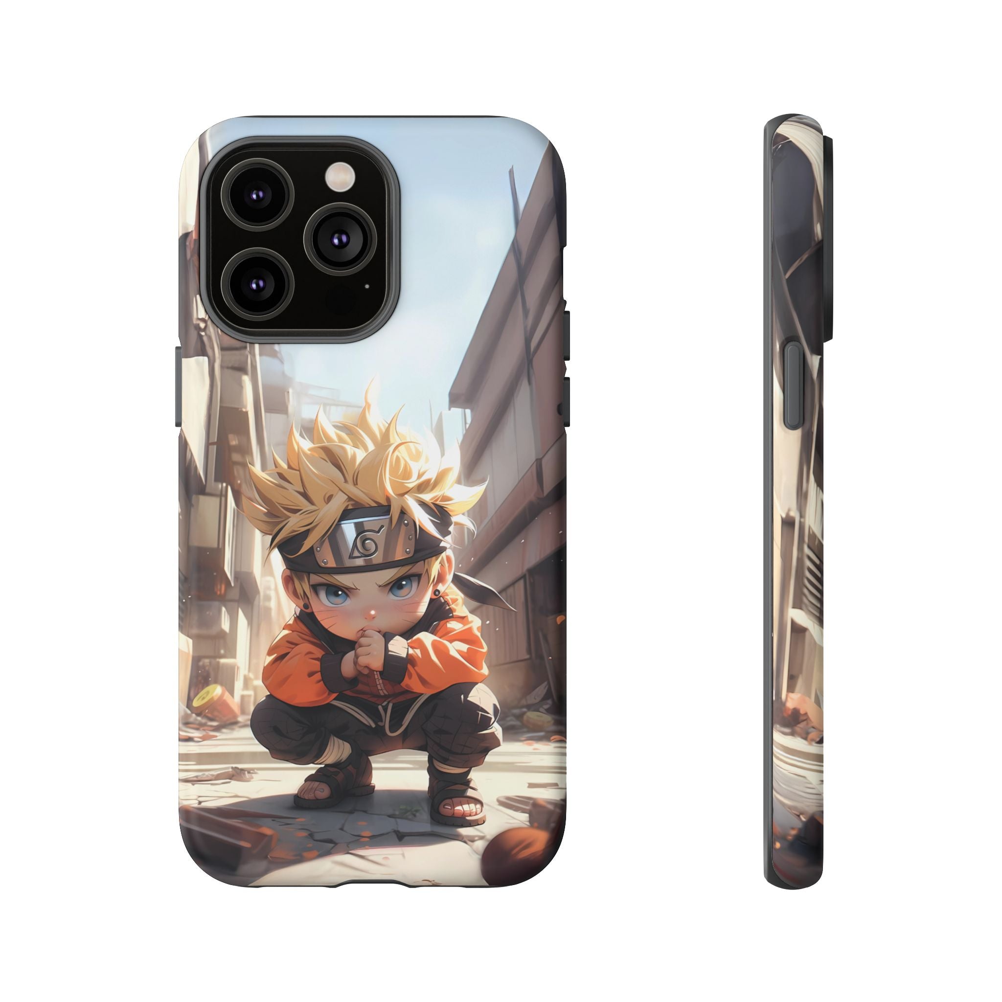 Chibi Naruto Tough Phone Case – Anime Protective Case for iPhone & Samsung, UV Resistant, Durable & Stylish