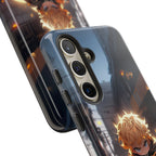 Chibi Zenitsu Lightning Tough Phone Case – Anime Protective Case for iPhone & Samsung, UV Resistant, Durable & Stylish