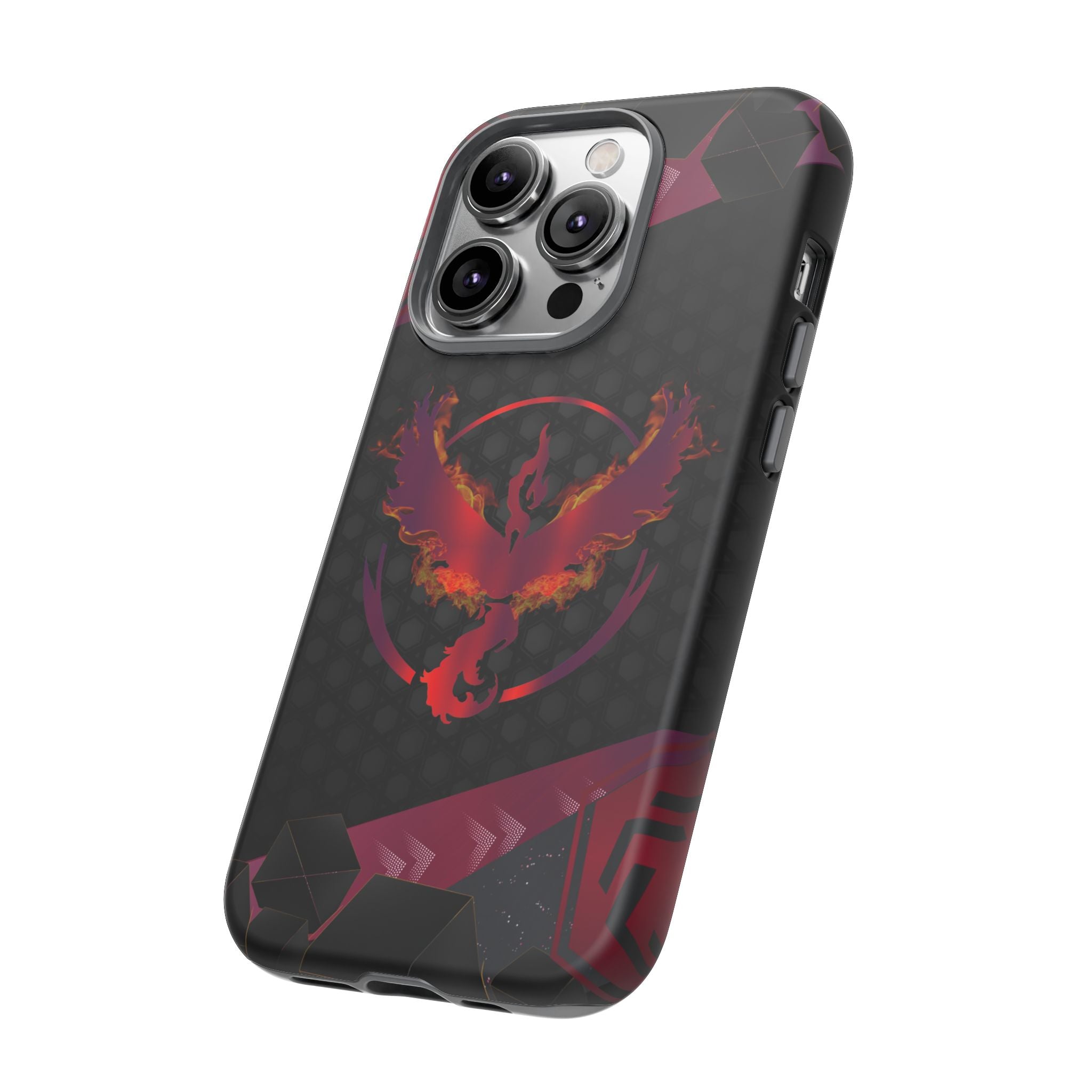 Pokémon Phone Case – Team Valor Tough & Rugged Dual-Layer Protection for iPhone, Samsung, Pixel | Wireless Charging Ready