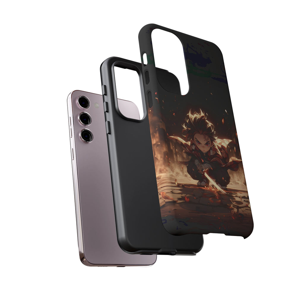 Tough Phone Case – Chibi Tanjiro Kamado Anime Protective Case for iPhone & Samsung