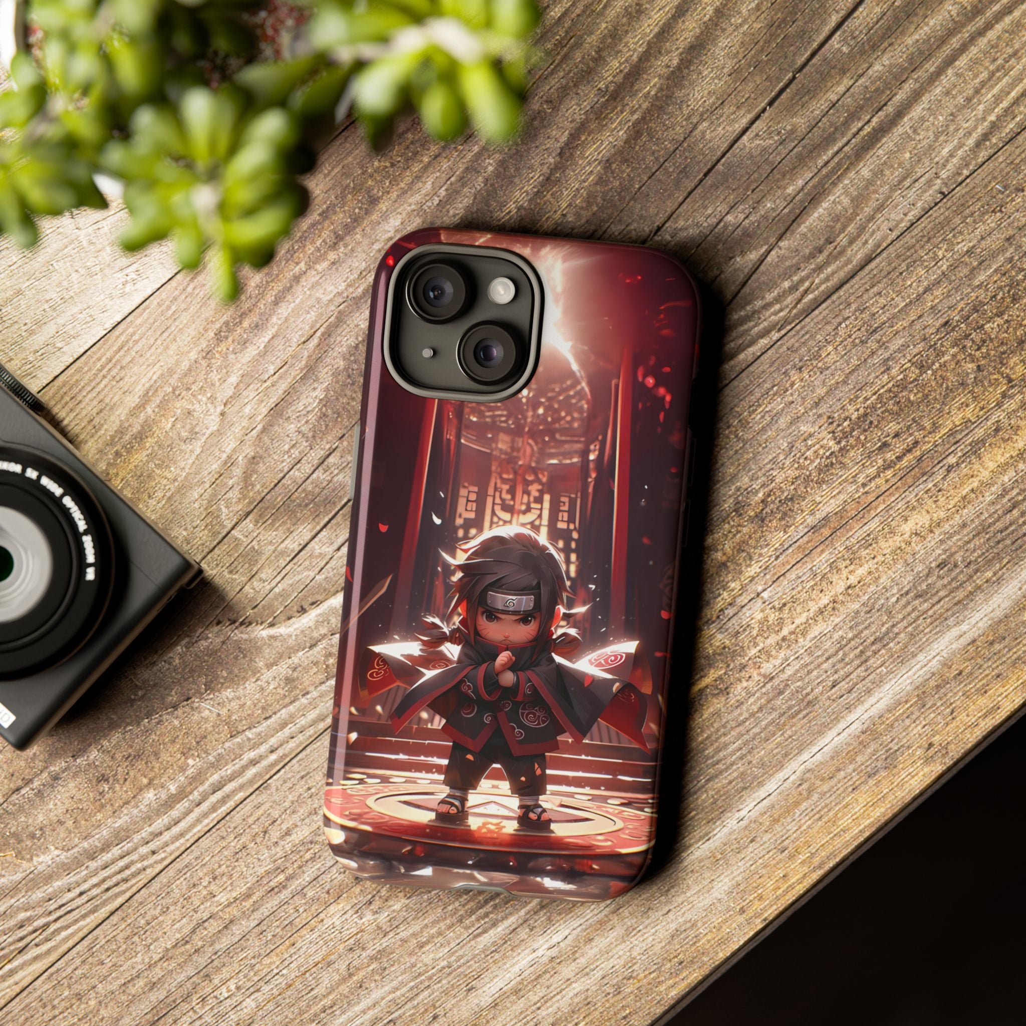 Chibi Itachi Tough Phone Case – Anime Protective Case for iPhone & Samsung, UV Resistant, Durable & Stylish