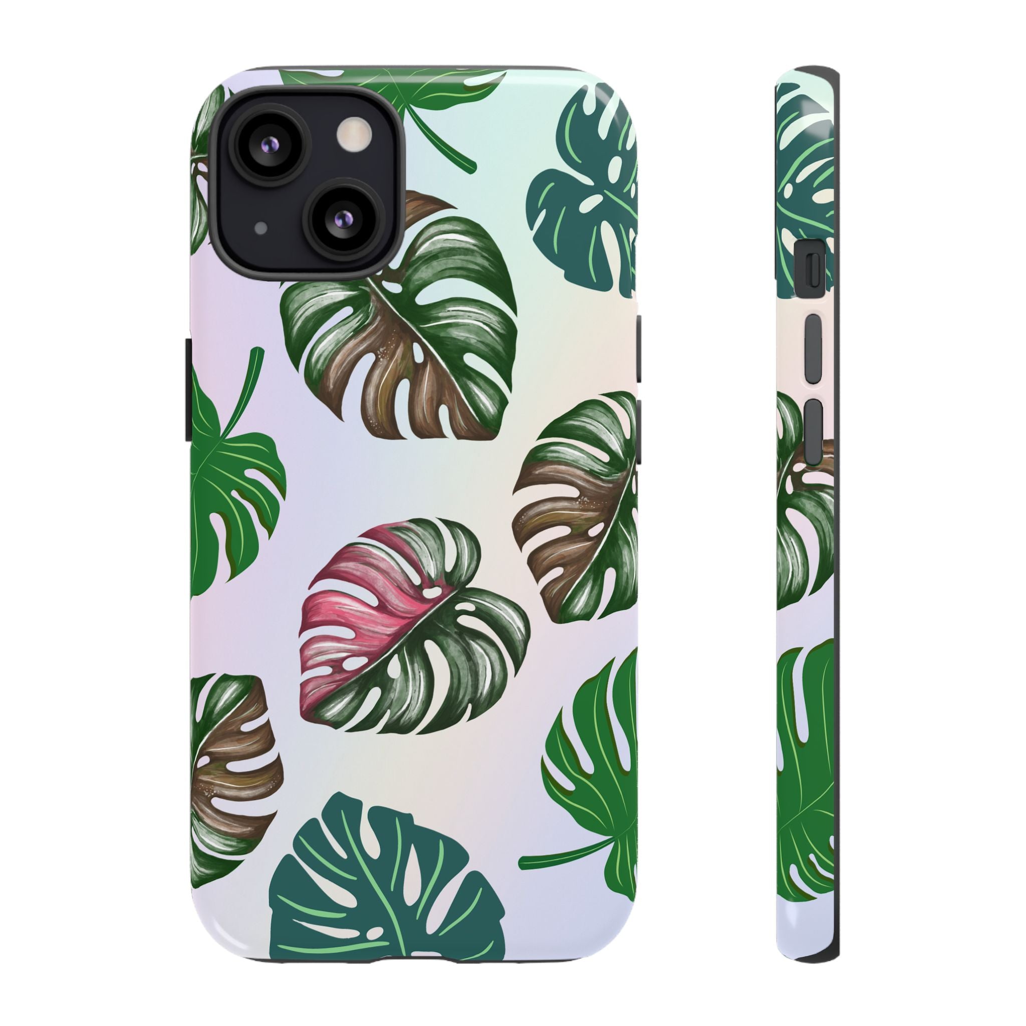 Tough Cases - Monstera Leaf Themed Phone Protection for iPhone, Samsung, and Google Pixel (Matte/Glossy)