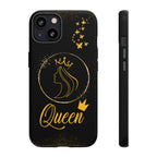 Tough Case Queen Phone Case – Matte & Glossy Crown Design for iPhone, Samsung & Pixel iPhone 13 Matte