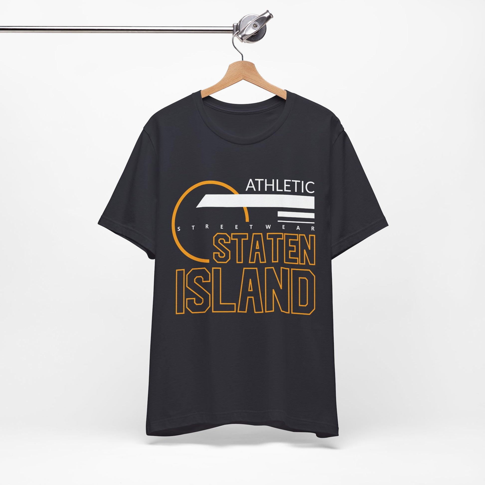 T-Shirt Unisex T Shirt - Athletic Staten Island Tee | Casual Comfort Fit | Affinite Dark Grey