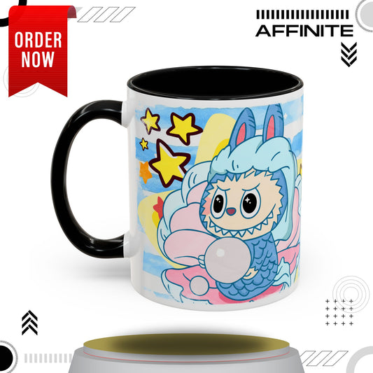 Mug Lazy Yoga Accent Coffee Mug - Cute Animal Design 11oz & 15oz 11oz Black
