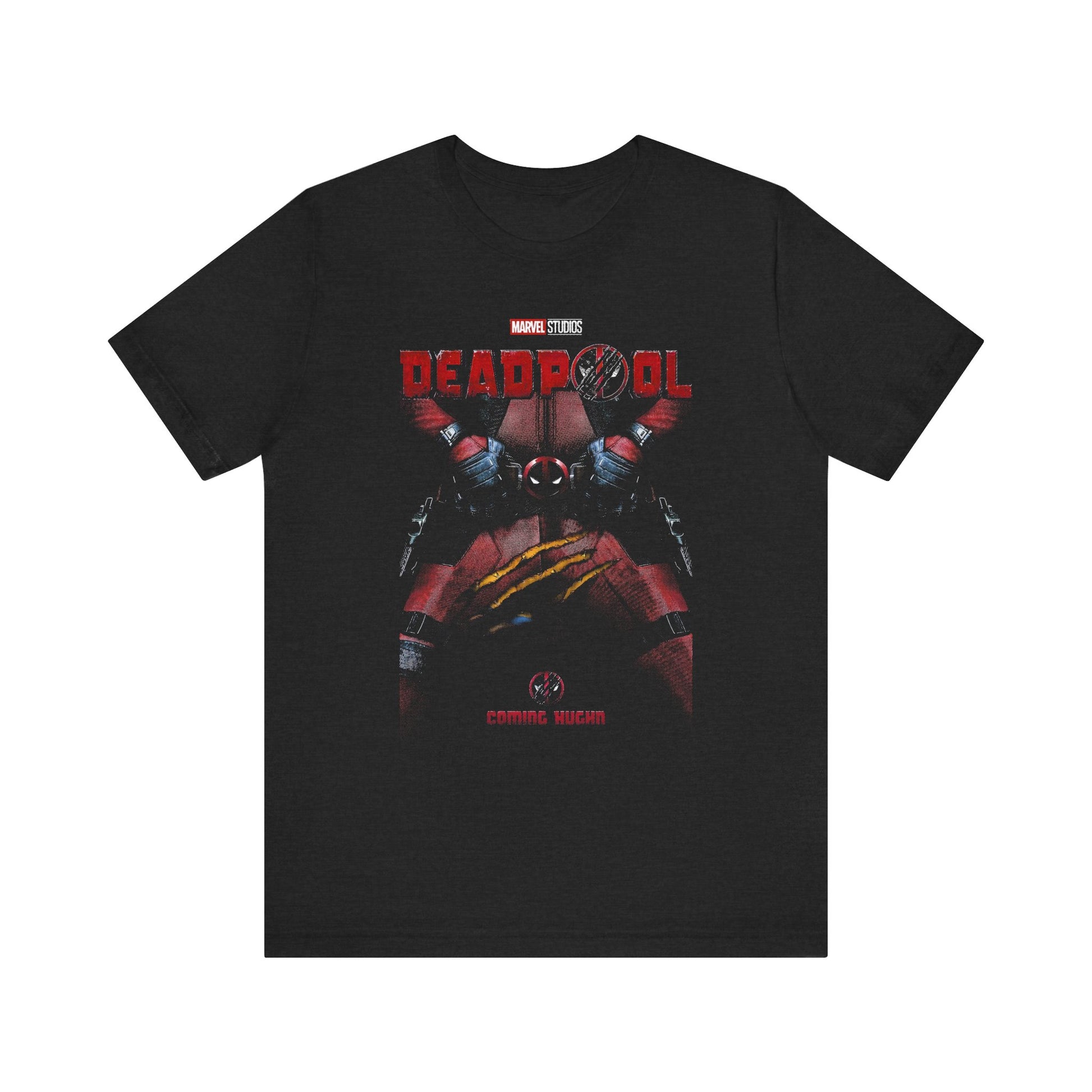 T-Shirt Deadpool Graphic Tee - Superhero Fan T-Shirt for Men & Women Solid Black Blend