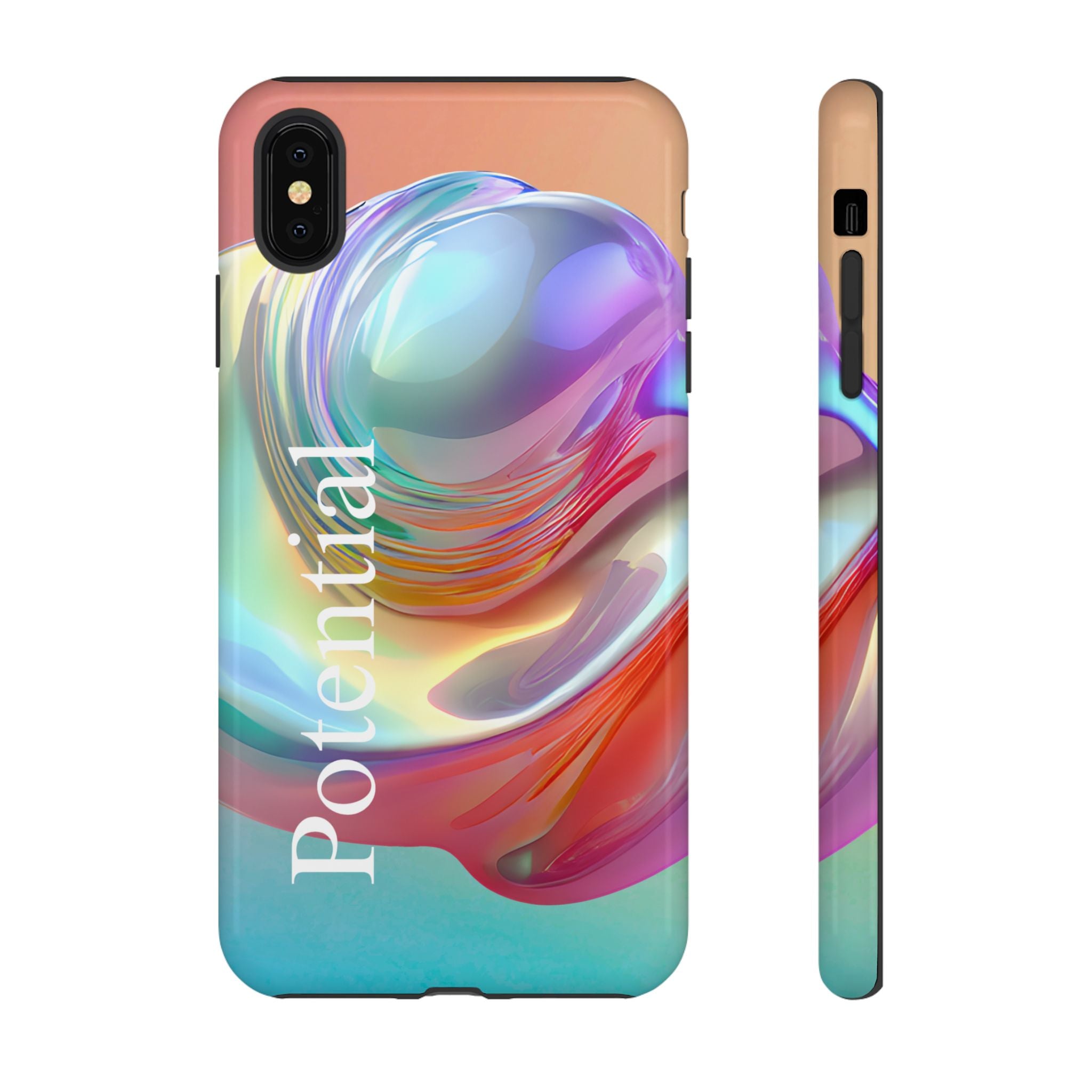 Colorful Phone Tough Case - "Potential" Metamorph Design
