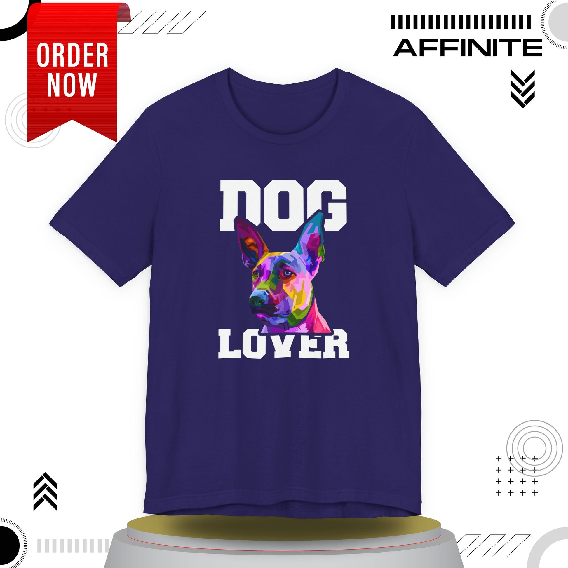 T-Shirt T Shirt Drawing - Dog Lover Graphic Tee (Unisex Cotton)
