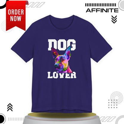 T-Shirt T Shirt Drawing - Dog Lover Graphic Tee (Unisex Cotton)
