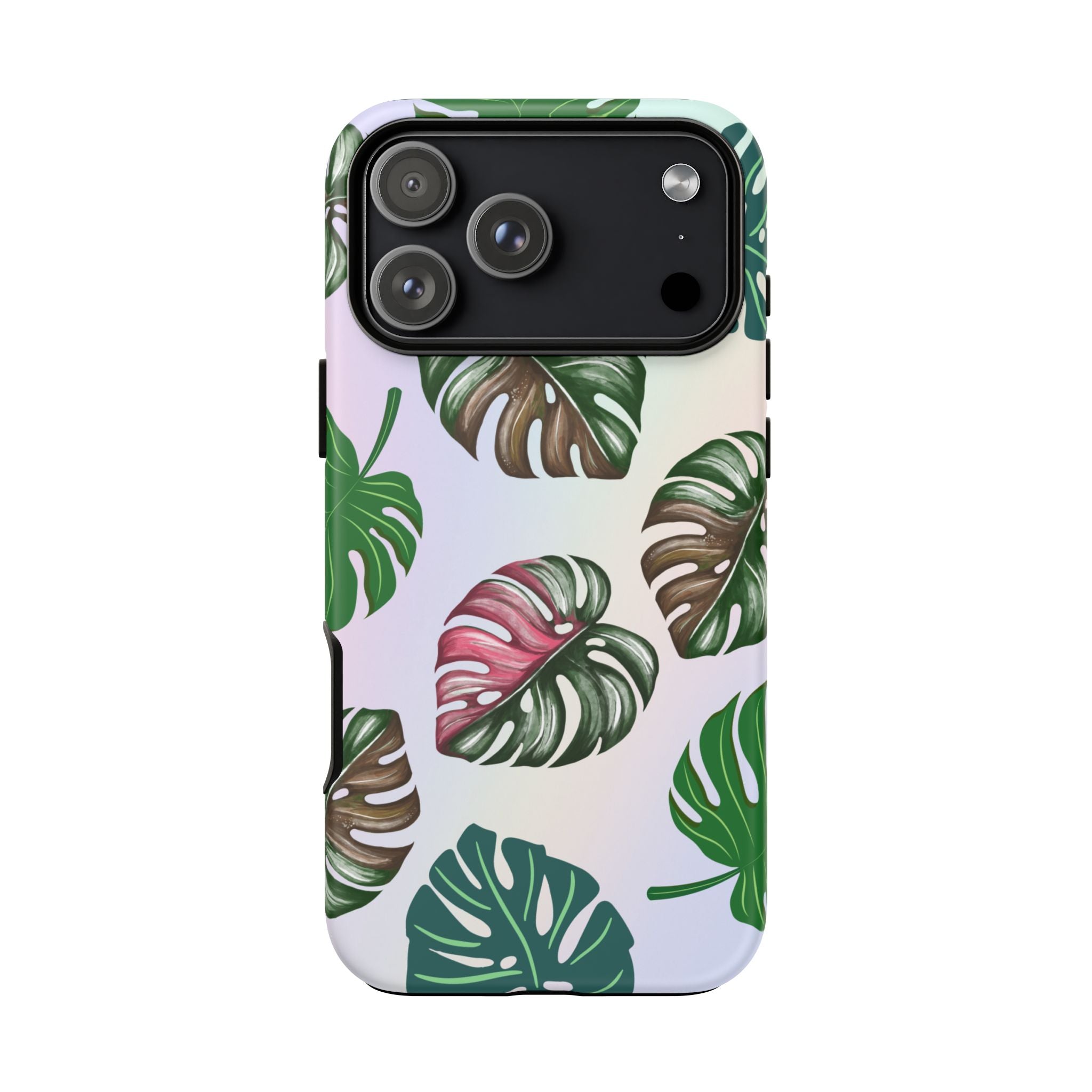 Tough Cases - Monstera Leaf Themed Phone Protection for iPhone, Samsung, and Google Pixel (Matte/Glossy)