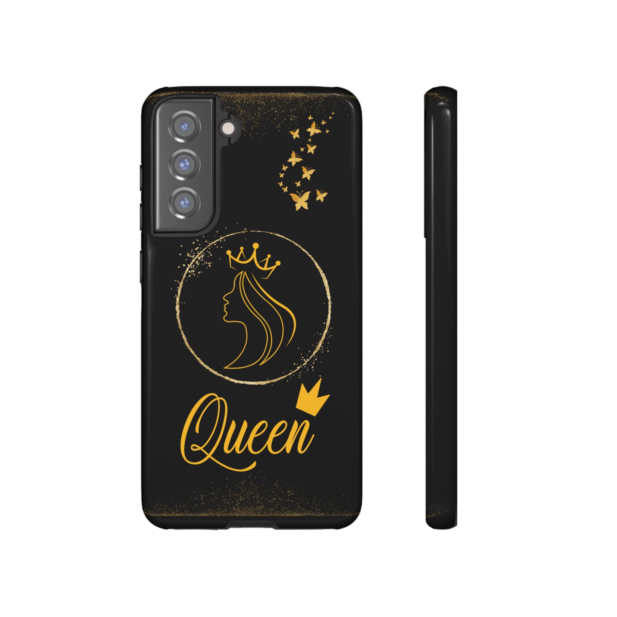 Tough Case Queen Phone Case – Matte & Glossy Crown Design for iPhone, Samsung & Pixel Samsung Galaxy S21 FE Glossy