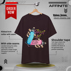 T-Shirt Street Art T-Shirts - Keep Trying Unisex Tee | Graphic Urban Wear Oxblood Black