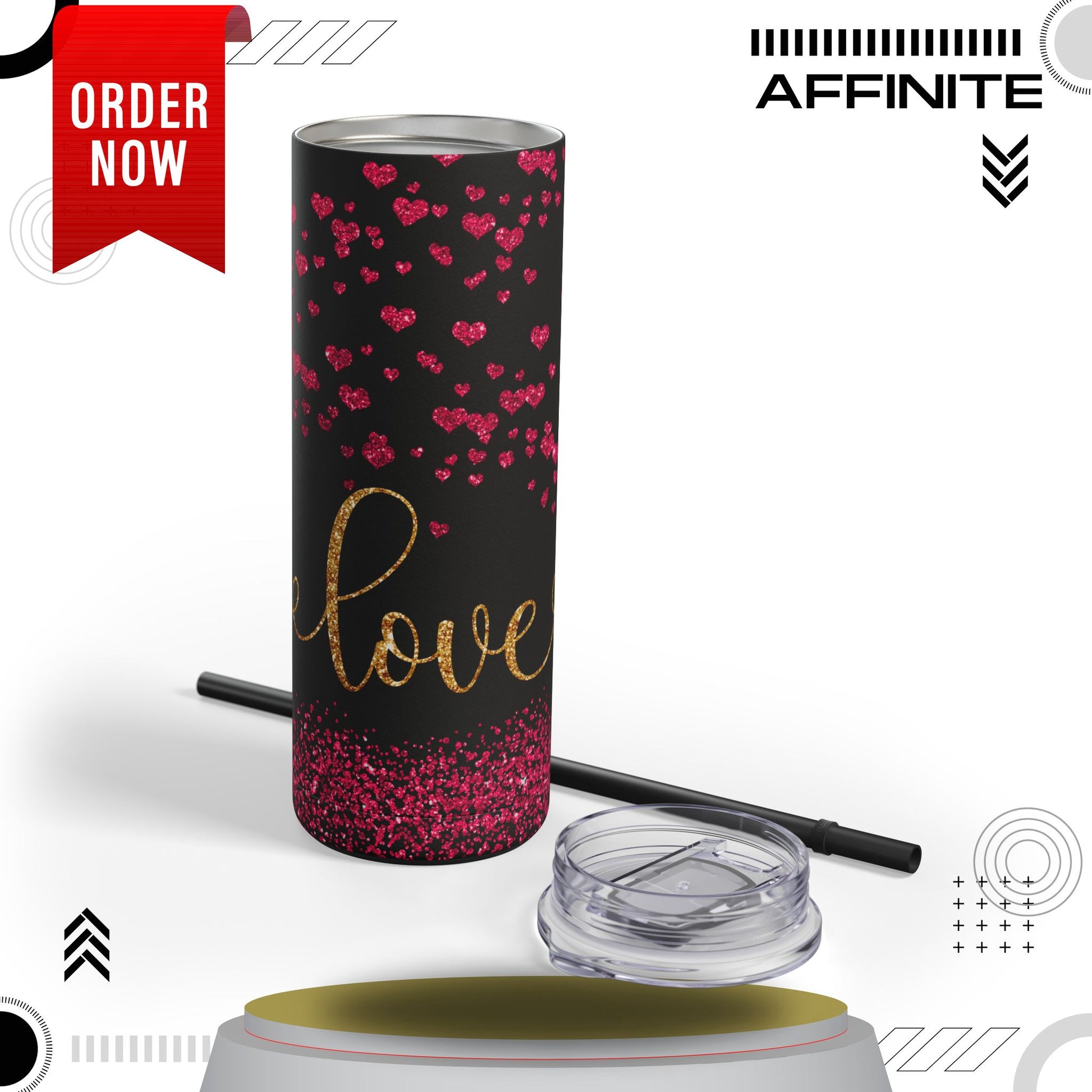 Tumblers Love Tumbler Cup – 20oz Matte Design for Hot & Cold Drinks