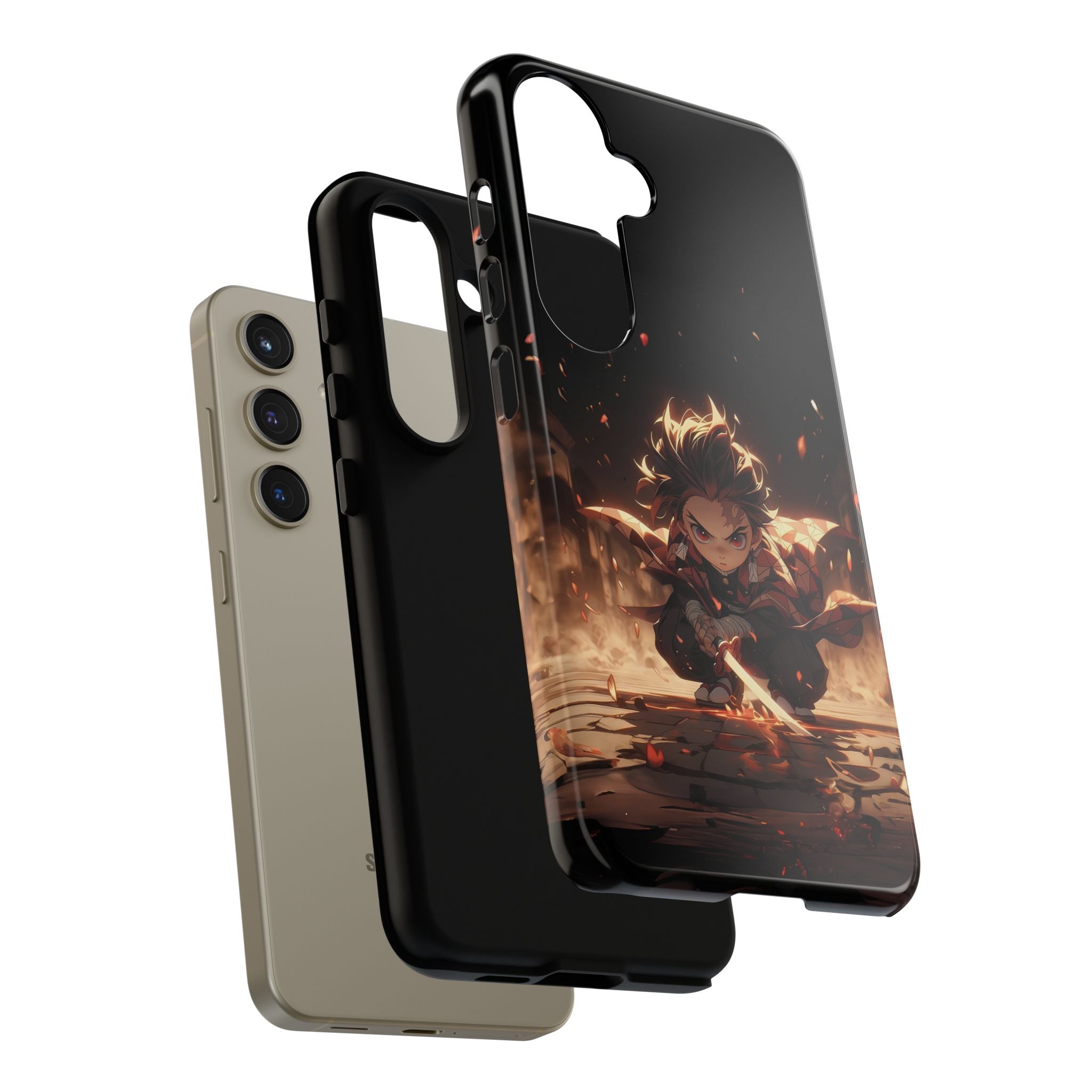 Tough Phone Case – Chibi Tanjiro Kamado Anime Protective Case for iPhone & Samsung
