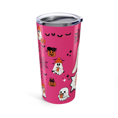 Tumblers Tumbler 20oz Raspberry Pink, "Spooky Halloween 20oz Tumbler" Keep Your Drinks Hot or Cold with Style!