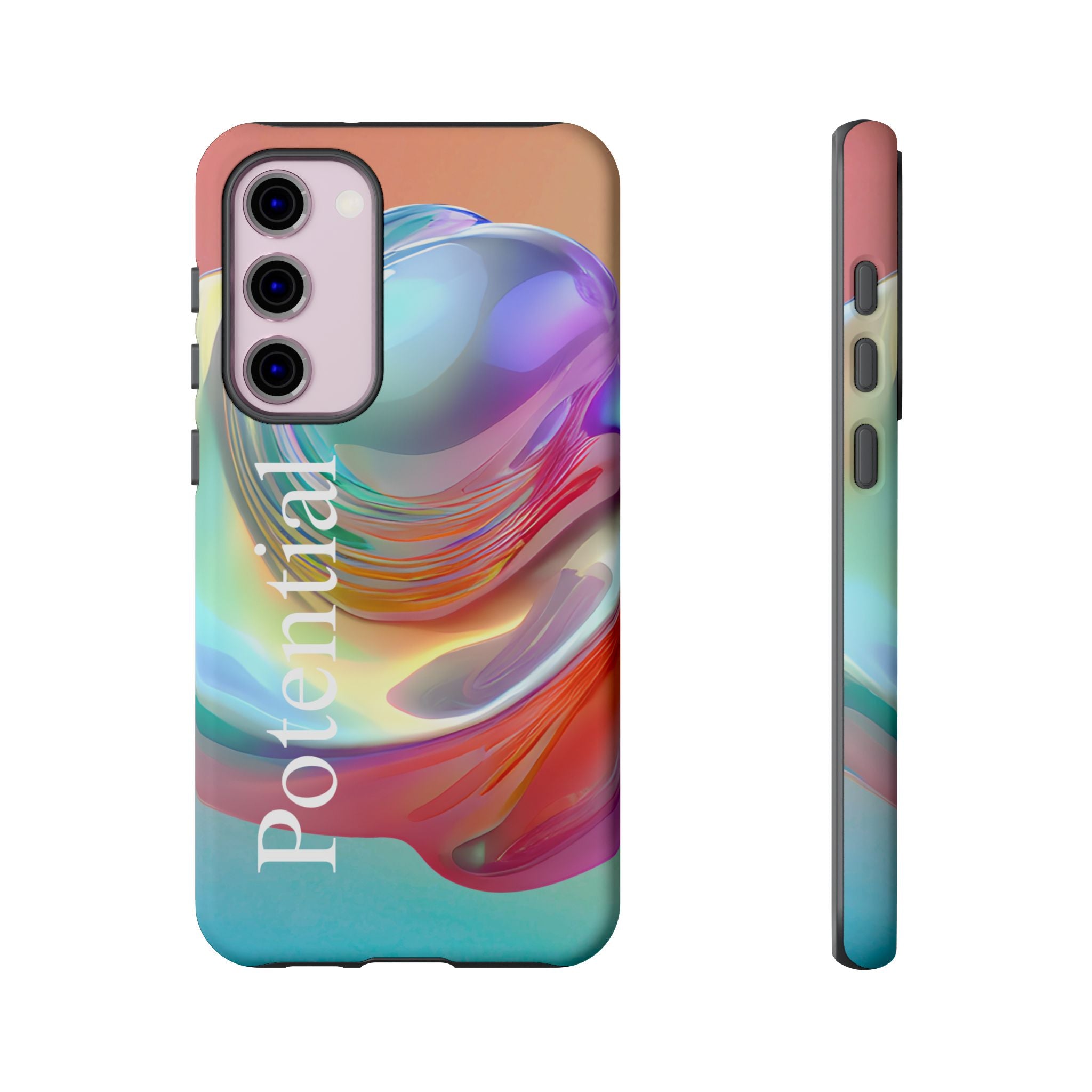 Colorful Phone Tough Case - "Potential" Metamorph Design