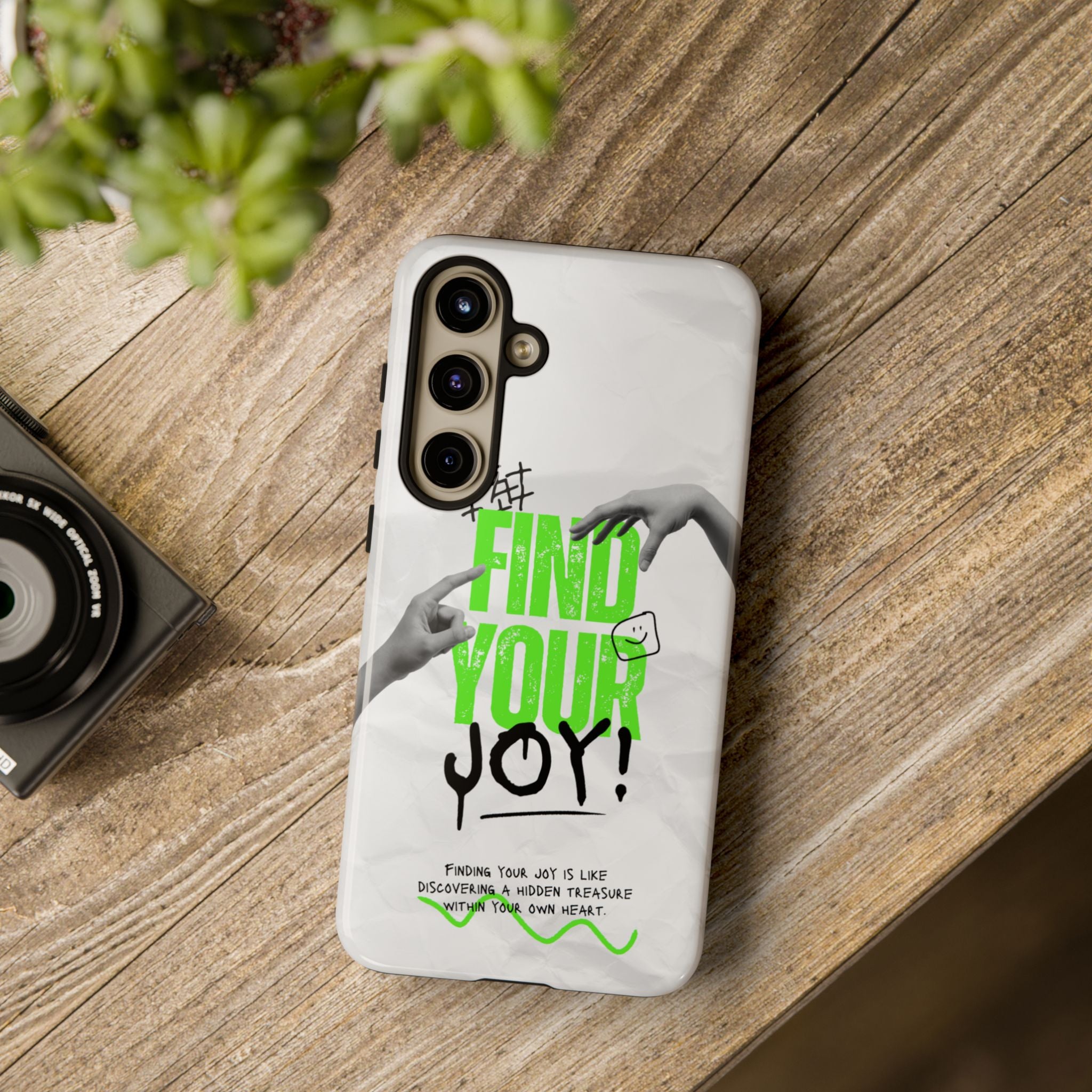 Phone Cases - Find Your Joy Themed Tough Phone Protection for iPhone, Samsung, Google Pixel (Matte/Glossy)