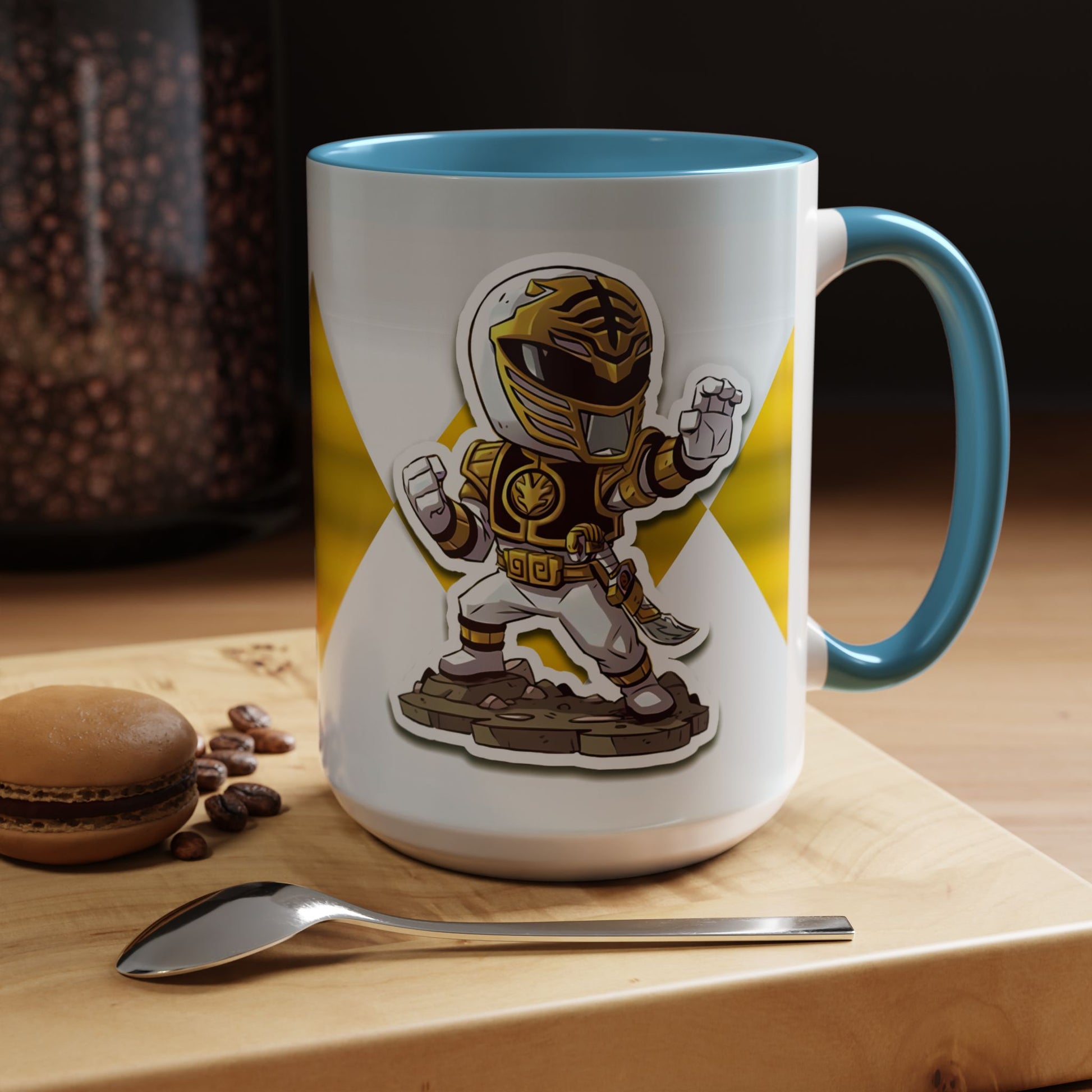 Mug White Ranger Mug – 11oz & 15oz Mighty Morphin Power Rangers Ceramic Cup