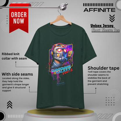 T-Shirt Guardians of the Galaxy Vol 2 T-Shirt – Retro Marvel Graphic Tee (Unisex) Forest