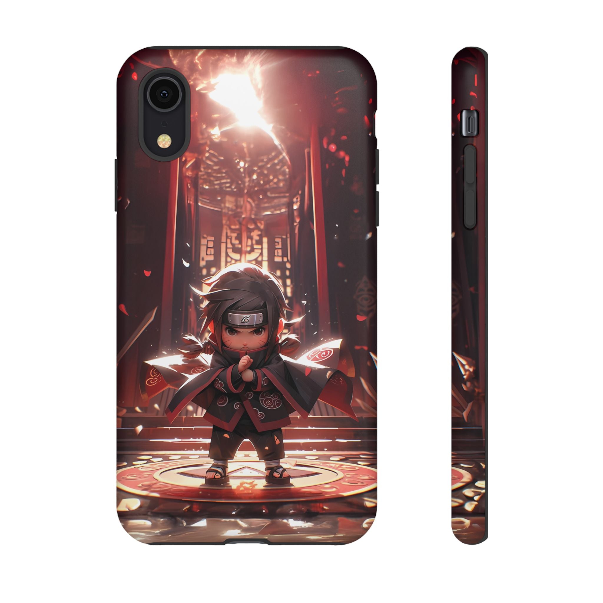 Chibi Itachi Tough Phone Case – Anime Protective Case for iPhone & Samsung, UV Resistant, Durable & Stylish